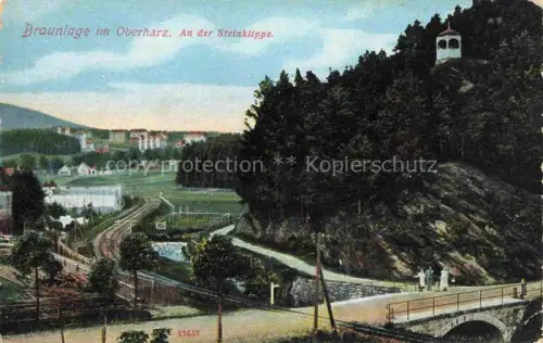 AK / Ansichtskarte Braunlage Harz An der Steinklippe Feldpost