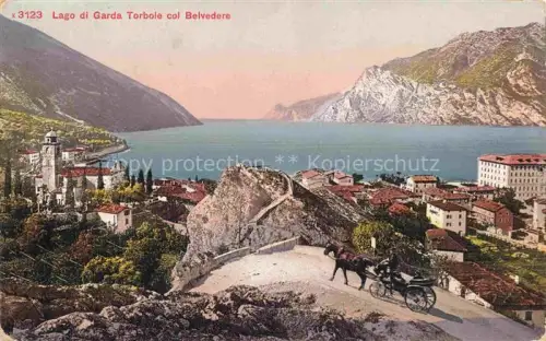 AK / Ansichtskarte Torbole Lago di Garda IT Panorama Col Belvedere Pferdekutsche