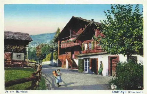 AK / Ansichtskarte Sigriswil BE Dorfidyll Kuenstlerkarte