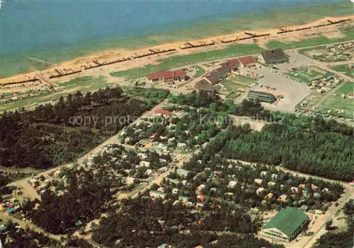AK / Ansichtskarte Sahlenburg Cuxhaven Campingplatz im Wernerwald Fliegeraufnahme