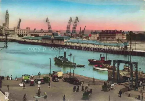 AK / Ansichtskarte CHERBOURG-Octeville 50 Manche Vue sur l'avant-port La Gare Maritime