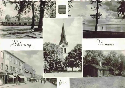 AK / Ansichtskarte Vaernamo Sweden Teilansichten Kirche