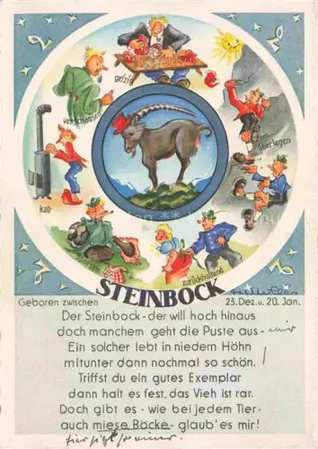 AK / Ansichtskarte Sternzeichen Zodiac Sign Signe Zodiaque Steinbock Muenchen 