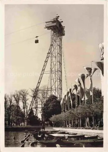 AK / Ansichtskarte Landesausstellung Zuerich 1939 Exposition Nationale Suisse Seilbahn Schwebebahn Ufer 