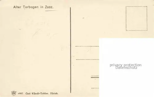 AK / Ansichtskarte Zuoz GR Alter Torbogen