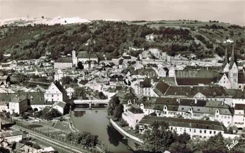 AK / Ansichtskarte Eichstaett Oberbayern Stadtpanorama Benediktinerabtei St. Walburg und Dom