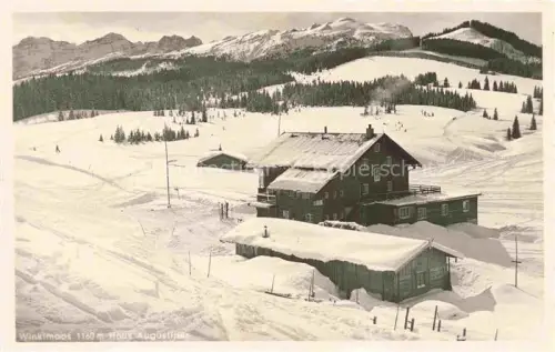 AK / Ansichtskarte Winklmoos Winkelmoos Reit im Winkl Bayern Berghaus Haus Augustiner Winterpanorama