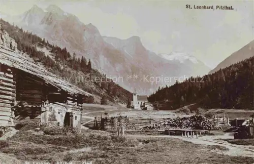 AK / Ansichtskarte St Leonhard Pitztal Tirol AT Teilansicht mit Blick zur Kiche Alpen