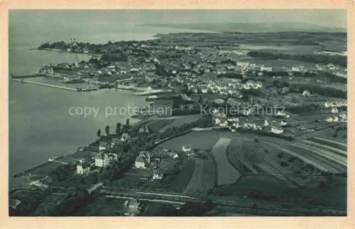 AK / Ansichtskarte FRIEDRICHSHAFEN Bodensee Luftaufnahme vom Zeppelin L. Z. 126