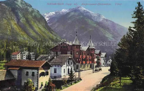 AK / Ansichtskarte Schluderbach Carbonin Toblach Suedtirol IT Dorfpartie Ampezzaner Dolomiten