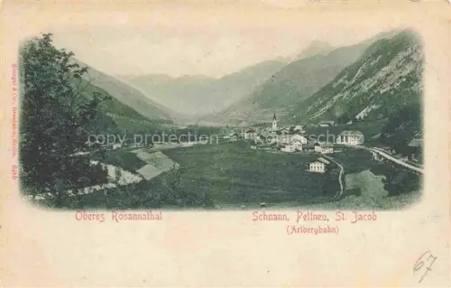 AK / Ansichtskarte Schnann Pettneu am Arlberg Tirol AT Panorama Oberes Rosannatal