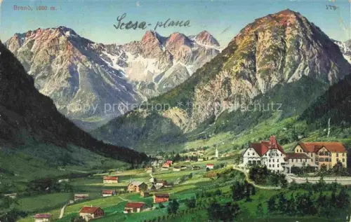 AK / Ansichtskarte Brand Bludenz Vorarlberg AT Panorama Scesaplana