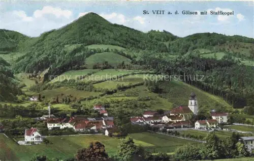 AK / Ansichtskarte St Veit Goelsen Niederoesterreich AT Panorama Blick gegen Staffkogel