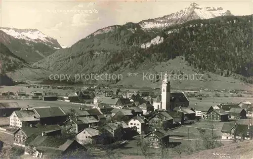 AK / Ansichtskarte Bezau Vorarlberg Gesamtansicht mit Alpenpanorama