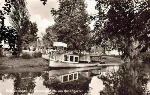 AK / Ansichtskarte BAD KIssINGEN Bootsanlegestelle am Rosengarten
