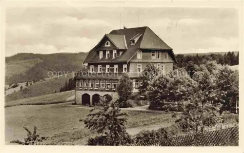 AK / Ansichtskarte Geutsche Triberg Schwarzwald BW Ausflugsort Wintersportplatz Hotel Pension