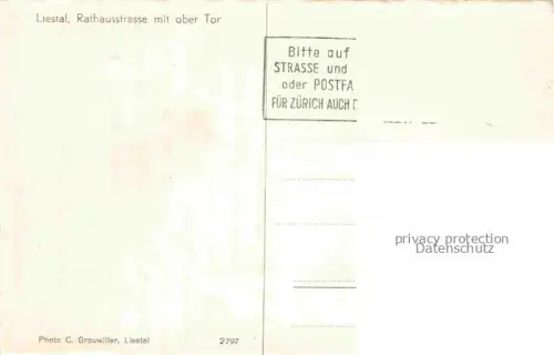 AK / Ansichtskarte LIESTAL BL Rathausstrasse mit Obertor