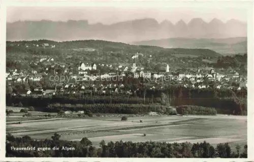 AK / Ansichtskarte FRAUENFELD TG Panorama Blick gegen die Alpen