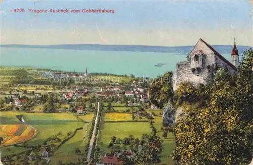 AK / Ansichtskarte BREGENZ Vorarlberg Bodensee Panorama Ausblick vom Gebhardsberg