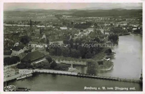 AK / Ansichtskarte KONSTANZ Bodensee BW Fliegeraufnahme