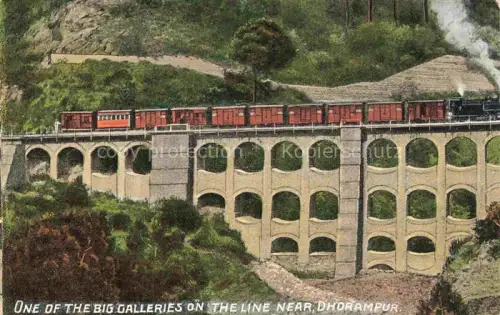 AK / Ansichtskarte Dharampur One of the big Galleries on the line near Dharampur Eisenbahn Dampflokomotive