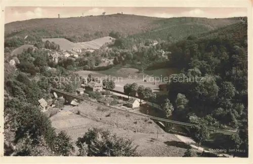 AK / Ansichtskarte Stolberg Harz Panorama Blick ins Tal