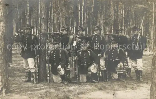 AK / Ansichtskarte Zeithain Meissen Sachsen Saechsische Jaeger Gruppenfoto 