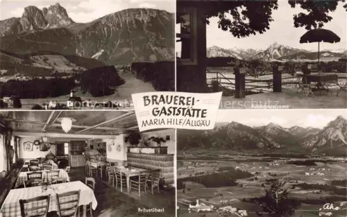 AK / Ansichtskarte Eisenberg Fuessen Bayern Brauerei Gaststaette Maria Hilf Allgaeu 