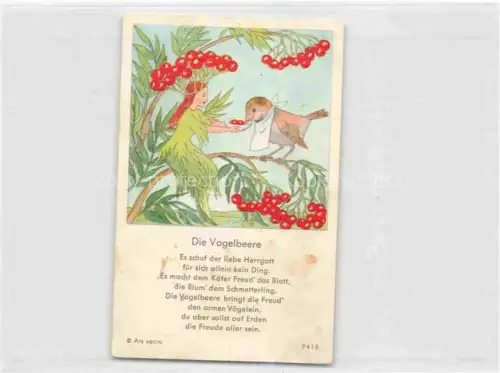 AK / Ansichtskarte IBM BOHATTA-MORPURGO Ida (1900-1992) Kuenstlerkarte die Vogelbeere 