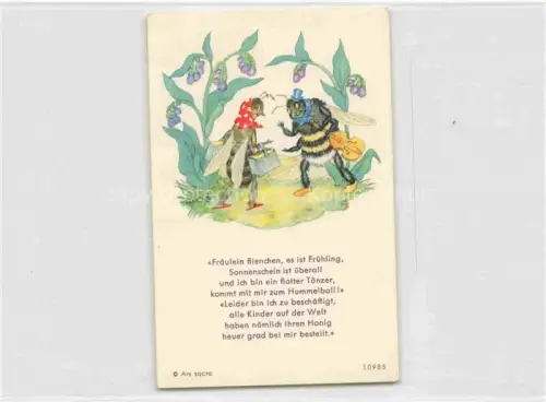 AK / Ansichtskarte IBM BOHATTA-MORPURGO Ida (1900-1992) Kuenstlerkarte Biene Fruehling Ars Sacra 