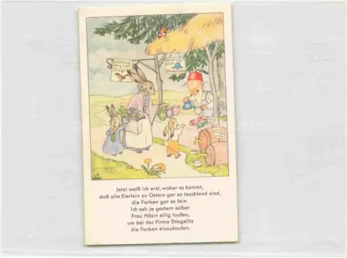 AK / Ansichtskarte IBM BOHATTA-MORPURGO Ida (1900-1992) Kuenstlerkarte Ostern Zwerge Hasen Ars Sacra 