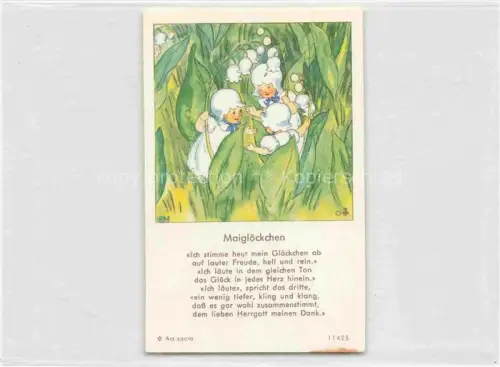 AK / Ansichtskarte IBM BOHATTA-MORPURGO Ida (1900-1992) Kuenstlerkarte Maigloeckchen Kaninchen Ars Sacra 