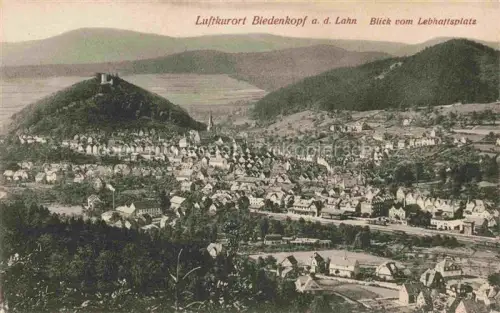 AK / Ansichtskarte Biedenkopf Lahn Panorama Blick vom Lebhaftsplatz