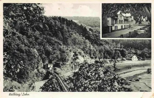 AK / Ansichtskarte Weilburg Panorama Eisenbahn Hotel Guntersau
