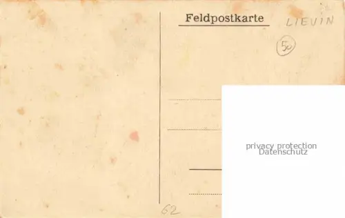 AK / Ansichtskarte Lievin LENS 62 Pas-de-Calais Ruines Grande Guerre Truemmer 1. Weltkrieg Feldpost