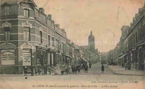 AK / Ansichtskarte LENS 62 Pas-de-Calais Avant la guerre Rue de Lille