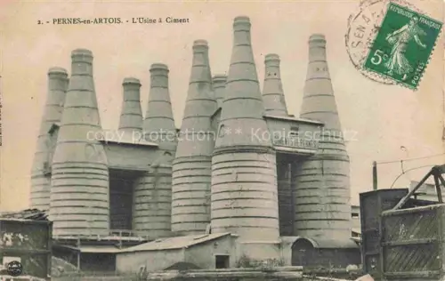 AK / Ansichtskarte Pernes-en-Artois ARRAS 62 Pas-de-Calais Usine à ciment