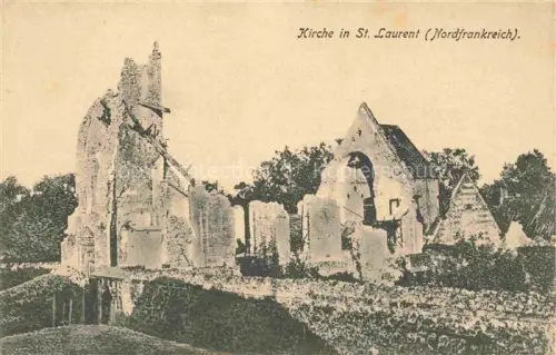 AK / Ansichtskarte St-Laurent-Blangy ARRAS 62 Pas-de-Calais Kirche Eglise Ruines Grande Guerre Truemmer 1. Weltkrieg