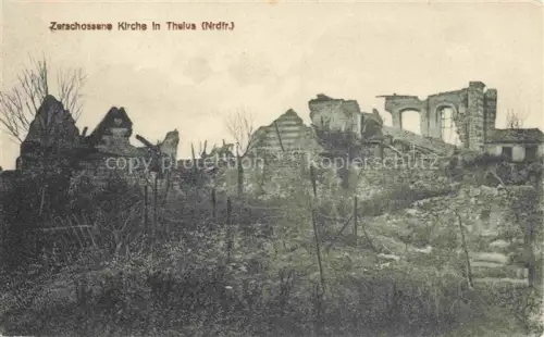 AK / Ansichtskarte Thelus ARRAS 62 Pas-de-Calais Zerschossene Kirche Ruines Grande Guerre Truemmer 1. Weltkrieg