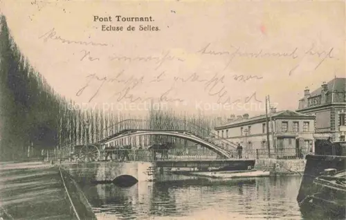 AK / Ansichtskarte Selles Boulogne-sur-Mer 62 Pas-de-Calais Pont Tournant Ecluse de Selles