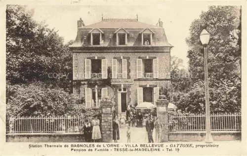 AK / Ansichtskarte Tesse-la-Madeleine Bagnoles-de-l Orne 61 Station Thermale Villa Bellevue Pension de Famille