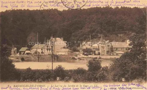 AK / Ansichtskarte Bagnoles-de-l Orne 61 Le lac vu du Jardin de la Gare Station Thermale
