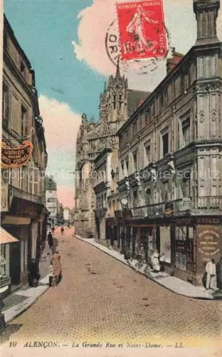 AK / Ansichtskarte ALENCON 61 Orne La Grande Rue et Notre-Dame