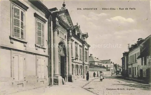 AK / Ansichtskarte ARGENTAN 61 Orne Hôtel Dieu Rue de Paris