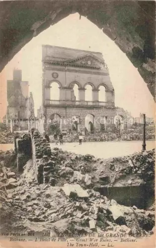 AK / Ansichtskarte Bethune 62 Pas-de-Calais Hôtel de Ville Ruines Grande Guerre Truemmer 1. Weltkrieg