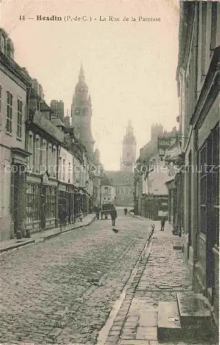 AK / Ansichtskarte Hesdin Montreuil 62 Pas-de-Calais Rue de la Paroisse