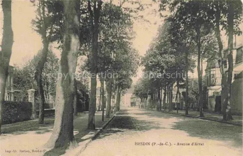 AK / Ansichtskarte Hesdin Montreuil 62 Pas-de-Calais Avenue d'Arras