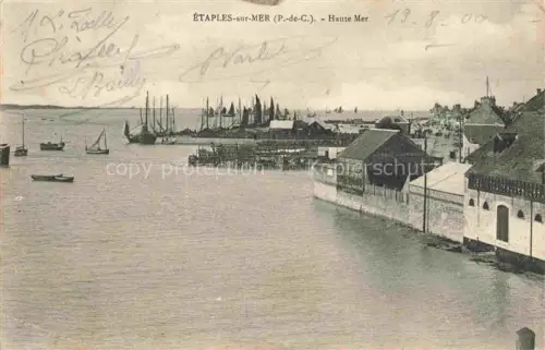 AK / Ansichtskarte Etaples-sur-Mer 62 Pas-de-Calais Vue panoramique haute mer