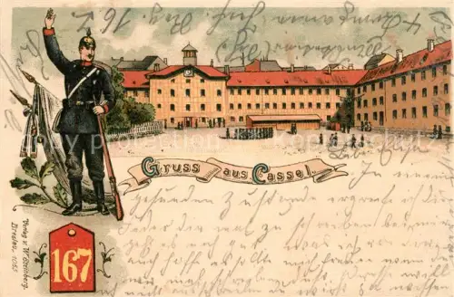 AK / Ansichtskarte 167 Regiment IR 167 Infanterie Kassel Litho Kaserne 