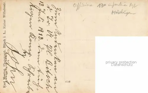AK / Ansichtskarte 130 Regiment IR30 Infanterie Moerchingen Morhange 57 Moselle Lothringen Offiziere vor der Kaserne 
